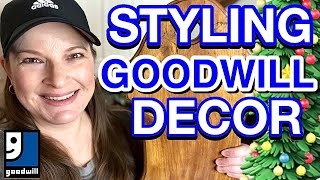 STYLING MY GOODWILL THRIFTED HOME DECOR *  THRIFT-MAS DAY 4