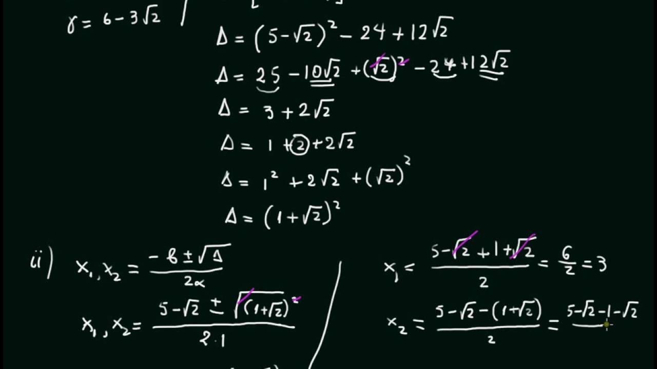 Άλγεβρα Α΄Λυκείου: Κεφάλαιο 3.3 Εξισώσεις 2ου βαθμού. Άσκηση 2 Β΄Ομάδα