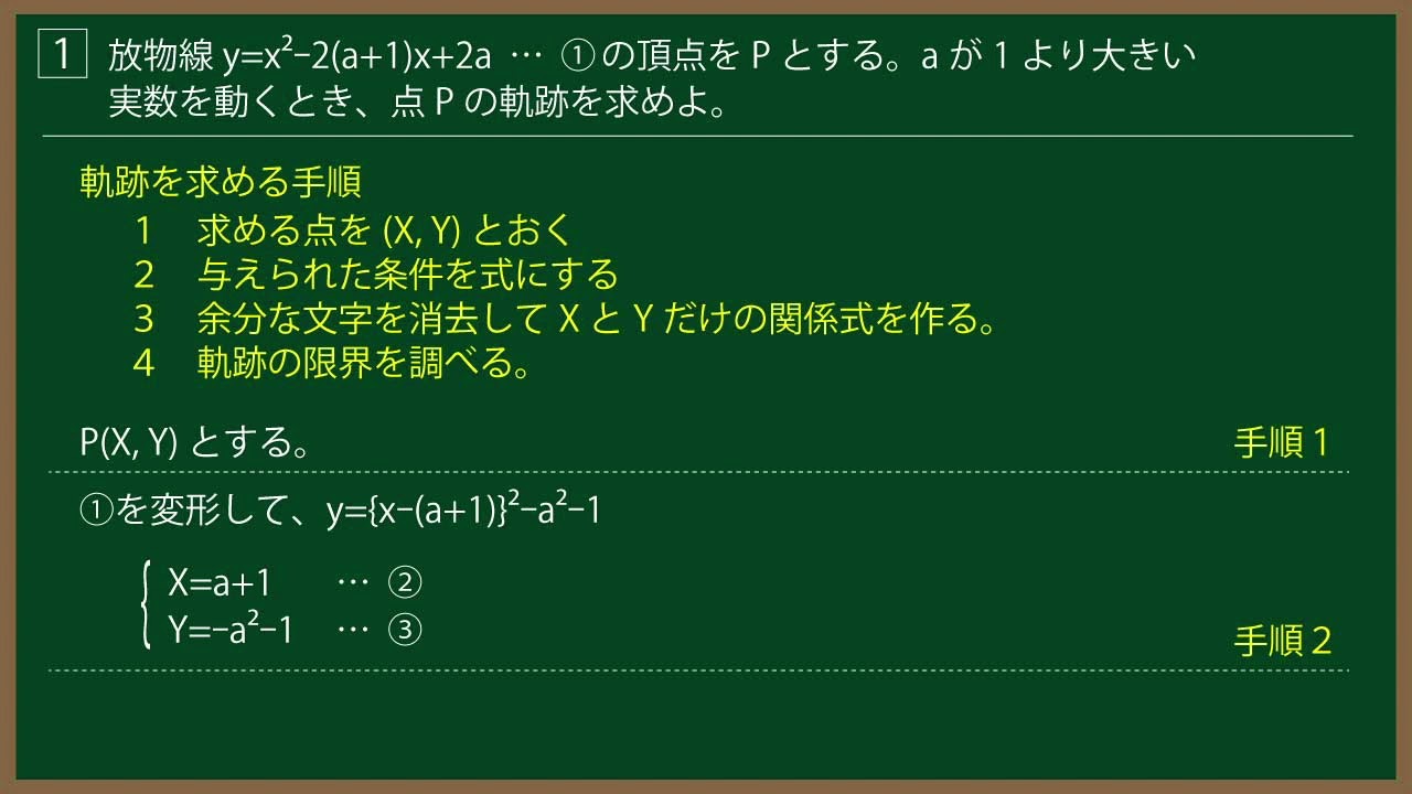 福田の一夜漬け数学〜図形と方程式〜軌跡(1)軌跡の鉄則、高校2年生