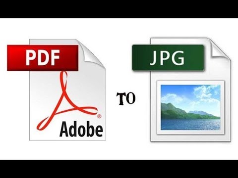 how to convert pdf to jpeg - YouTube