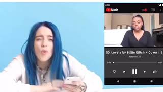 Billie Eilish Watches Fan Covers.