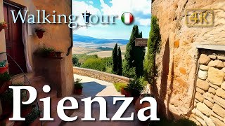 Pienza (Tuscany), Italy【Walking Tour】History in Subtitles - 4K