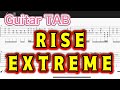 【Guitar TAB】RISE/EXTREME【Guitar tutorial】