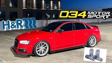 BEST BUDGET LOWERING SPRINGS FOR YOUR AUDI S4 H&R or 034?