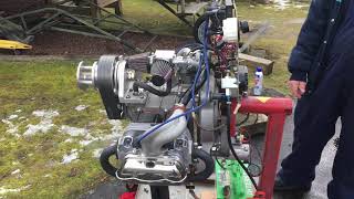 VW aircraft engine running