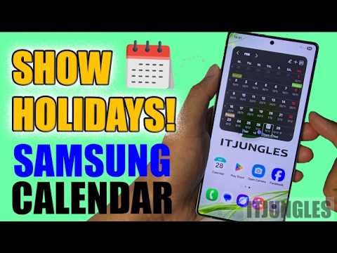 How to Show Holiday in Samsung Calendar