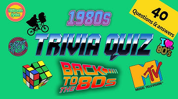 BEST 80s Trivia Quiz | 40 questions and answers | Test your knowledge of the 80s