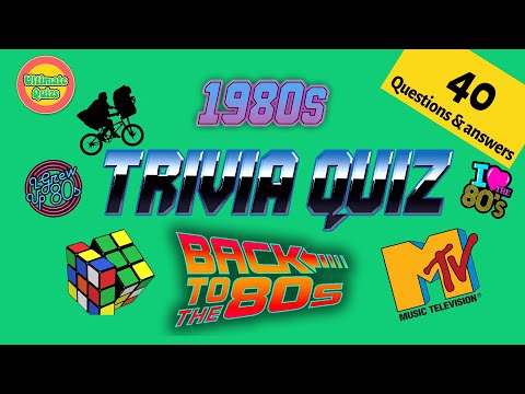 BEST 80s Trivia Quiz | 40 questions and answers | Test your knowledge of the 80s