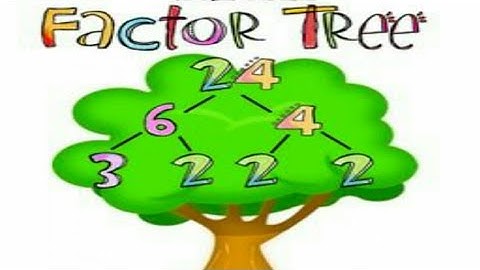 উৎপাদক গাছ। Factor tree.