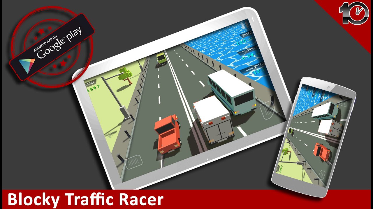 Blocky Racer Blocky Traffic Racer - Gameplay Android - YouTube