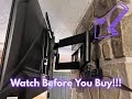 SANUS Full Motion TV Wall Mount for TVs up to 90" - Premium Design Extends 24" with Fingertip Swivel