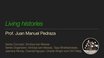 "Living Histories". Juan Manuel Pedraza | #TheLivingHistoriesSeries