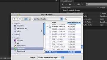 Installing ProRes presets in Media Encoder CS6