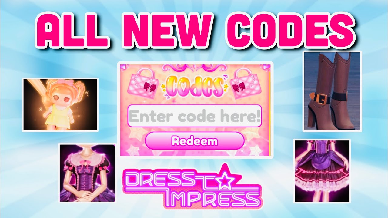 4 NEW CODE ITEMS IN DRESS TO IMPRESS - YouTube