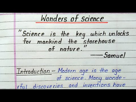 Wonder of science essay writing || Essay on wonders of science