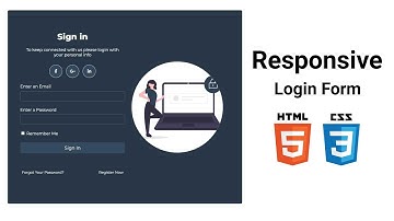 Responsive Login Form in HTML and CSS3