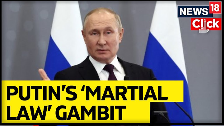 Russia Ukraine War | Putin Declares Martial Law in Ukraine Regions Annexed by Russia | English News
