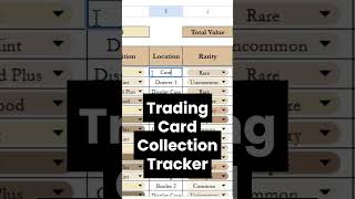 Trading Card Collection Tracker: Sports, Fantasy, Baseball, Football, Basketball Cards Google Sheet
