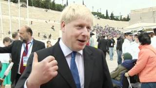 Greece hand over Olympic Torch to London
