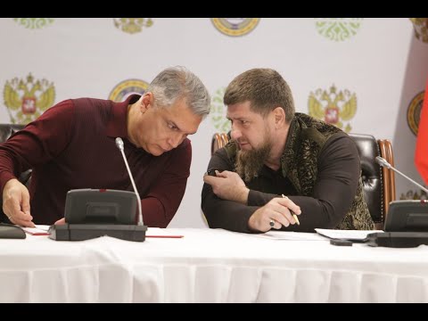 Совещание Матовникова и Кадырова в горах Чечни