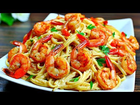 Cajun Shrimp Alfredo Pasta Recipe - Easy Delicious Shrimp Alfredo Pasta