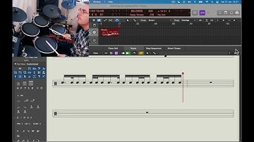 Logic Pro X real time drum notation