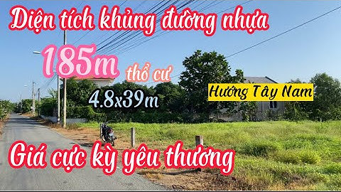 ❤️ Đất Cần Giuộc Giá Rẻ. 185m thổ cư sổ riêng mặt tiền đường nhựa 6m giá cho quý anh chị đầu tư