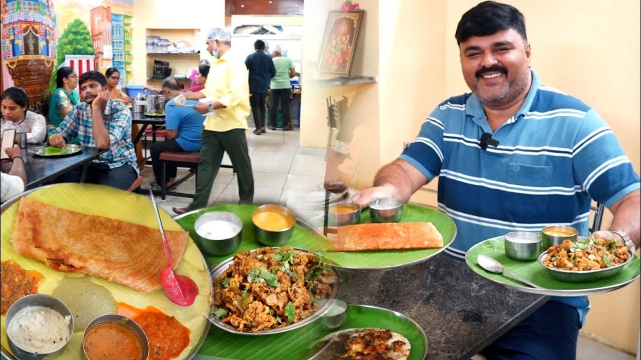 ஐந்து வகை சட்னி சாம்பாருடன் RS புரத்தில் Colourful Dinner!!!