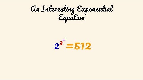 Solving Exponential Equations (Part 5) #mathshorts