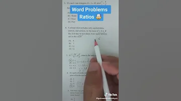 Word Problems Ratios 