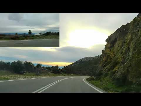 Driving in Greece, from Vrilisia - Penteli to Dionysos