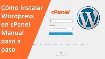 Como instalar Wordpress en cPanel - Tutorial en español 2022