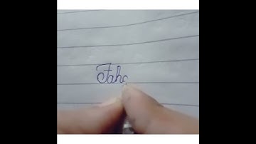 How to write Fahad in cursive writing please subscribe