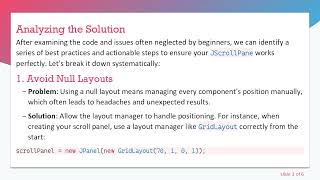 Solving Your JScrollPane Issues: Why is it Not Scrolling?