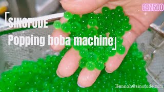 How to make Taiwan Bubble Tea pearls? SINOFUDE Industrial Popping Boba Bursting Ball Production lin