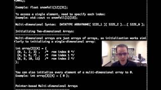 Multi-Dimensional Arrays