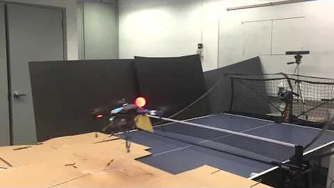 Drone-playing ping pong at IBM Research