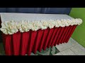 Basic rose flower on top  basic rose line tabledecor diy tutorial tableskirting