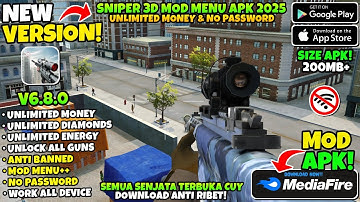 Sniper 3D Mod Apk v6.8.0 Terbaru 2025 Uang Tidak Terbatas - Game Android Sniper Terbaik Grafis HD