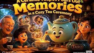 A Ceramic Teapot Pours Out Memories in a Cozy Tea Ceremony