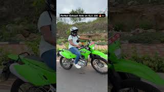 Perfect Exhaust Note On Klx 230