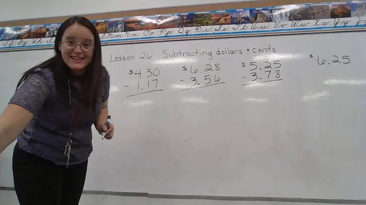 Subtracting Dollars and Cents (B3L26)