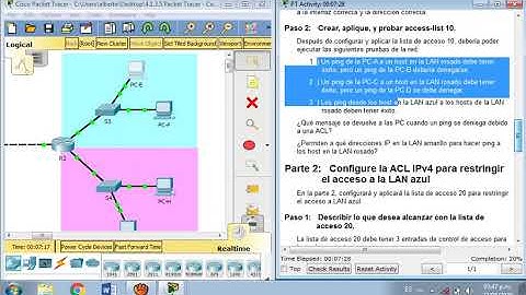 4.1.3.5 Packet Tracer Configure Standard IPv4 ACLs