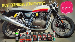 ROYAL ENFIELD INTERCEPTOR 650 FULL SERVICE | EXPENSIVE ??????? But WORTH UPGRADING