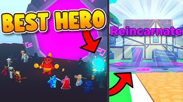 GETTING THE 🌟 BEST HERO 🌟 AND REINCARNATING 😱  | ROBLOX IDLE HEROES SIMULATOR NOOB TO PRO