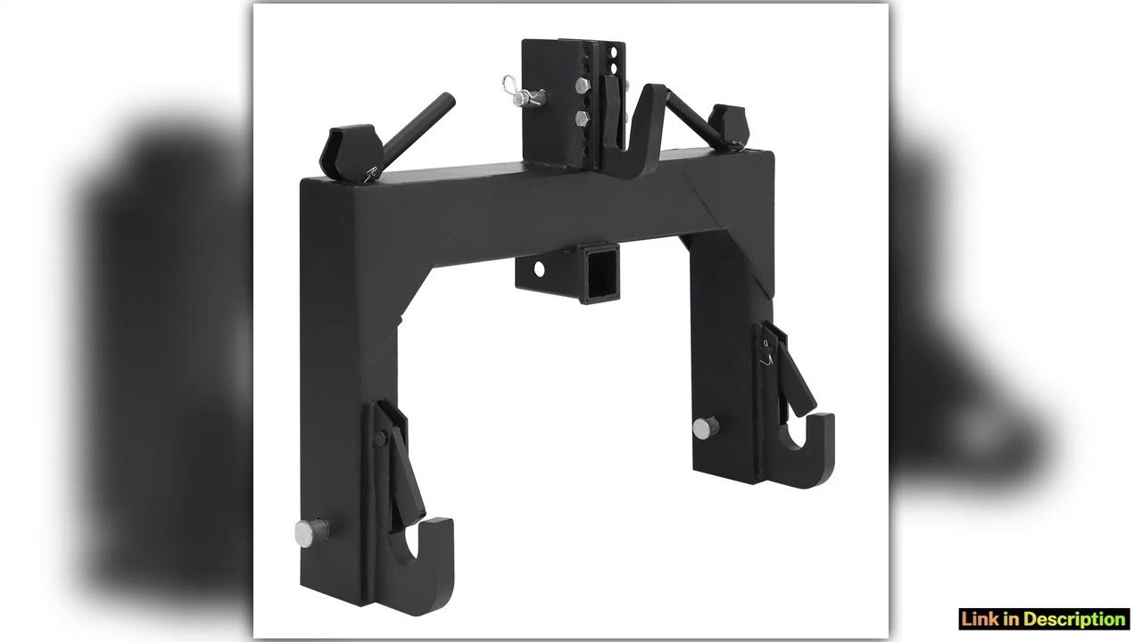 3 Point Quick Hitch 3000 lbs 3Pt Attachments Category Tractor with 5 Level Adjustable Bolt Comfort