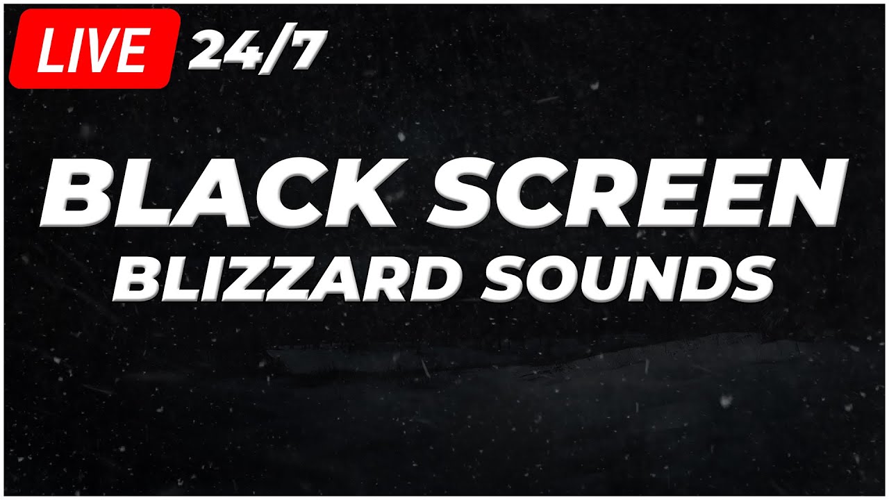 24/7 Heavy Blizzard & Snowstorm Sounds for Sleeping┇Epic Howling Wind ...