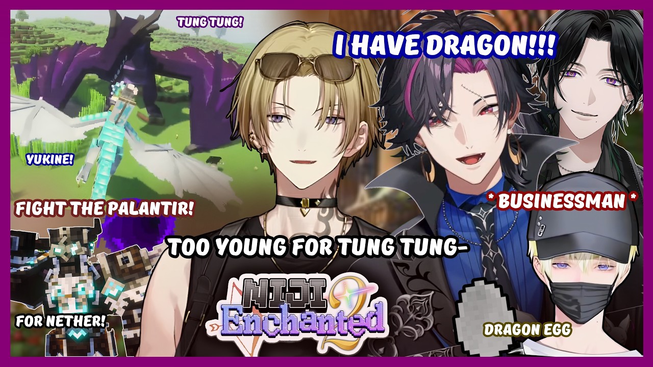 [#NIJIEnchanted2] Zali & Sonny Found a Dragon Egg & Fought the Palantir to Reach the Nether
