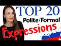 TOP 20 Polite & Formal Russian Expressions with meaningful examples
