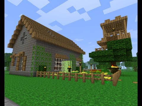 minecraft création d'une ferme - YouTube